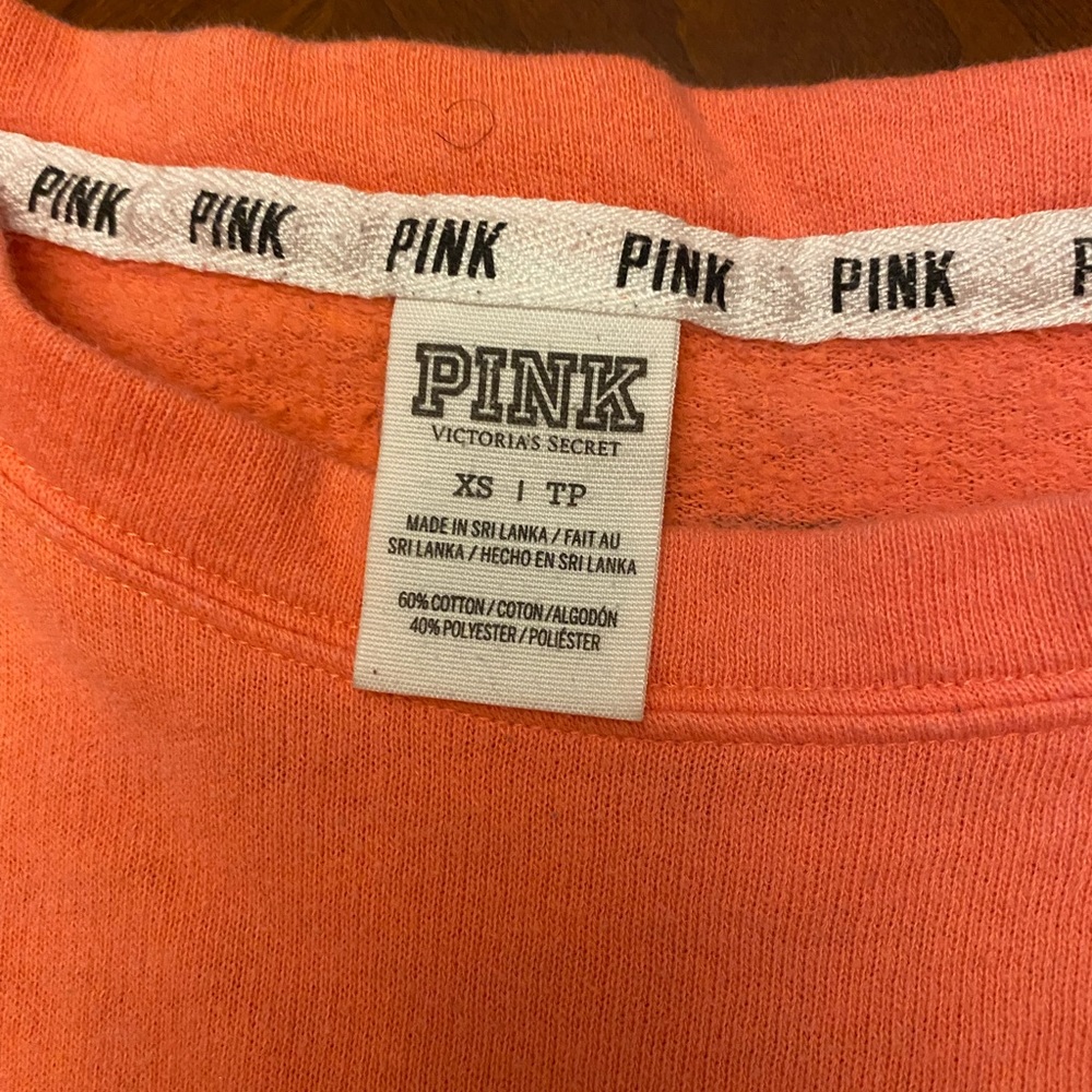 2 Victoria’s Secret PINK Lightweight SweatshirtsXS - Picture 8 of 10